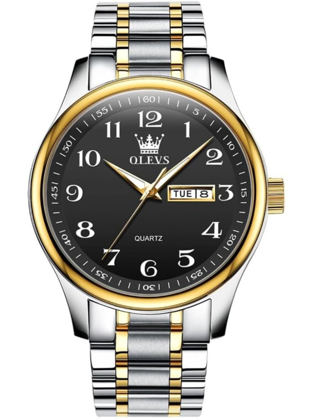 Stylish Big Face Stainless Steel Men's Casual Wrist Watch - Perfect for Everyday